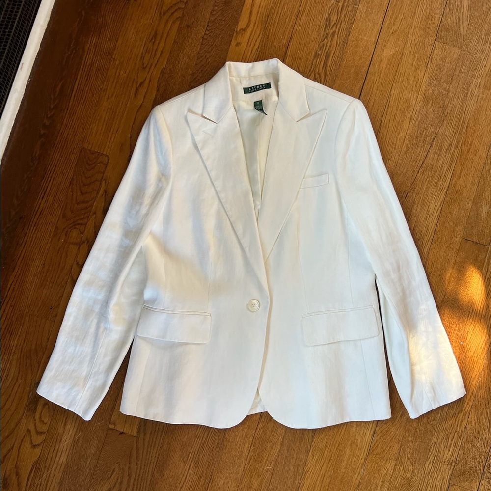 Women's Ralph Lauren White Blazer